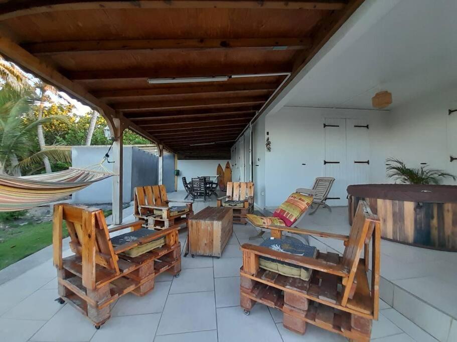 Maison Bord De Mer A 100 M Saint-Francois  Eksteriør billede