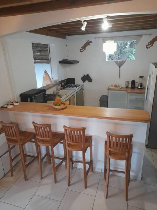Maison Bord De Mer A 100 M Saint-Francois  Eksteriør billede